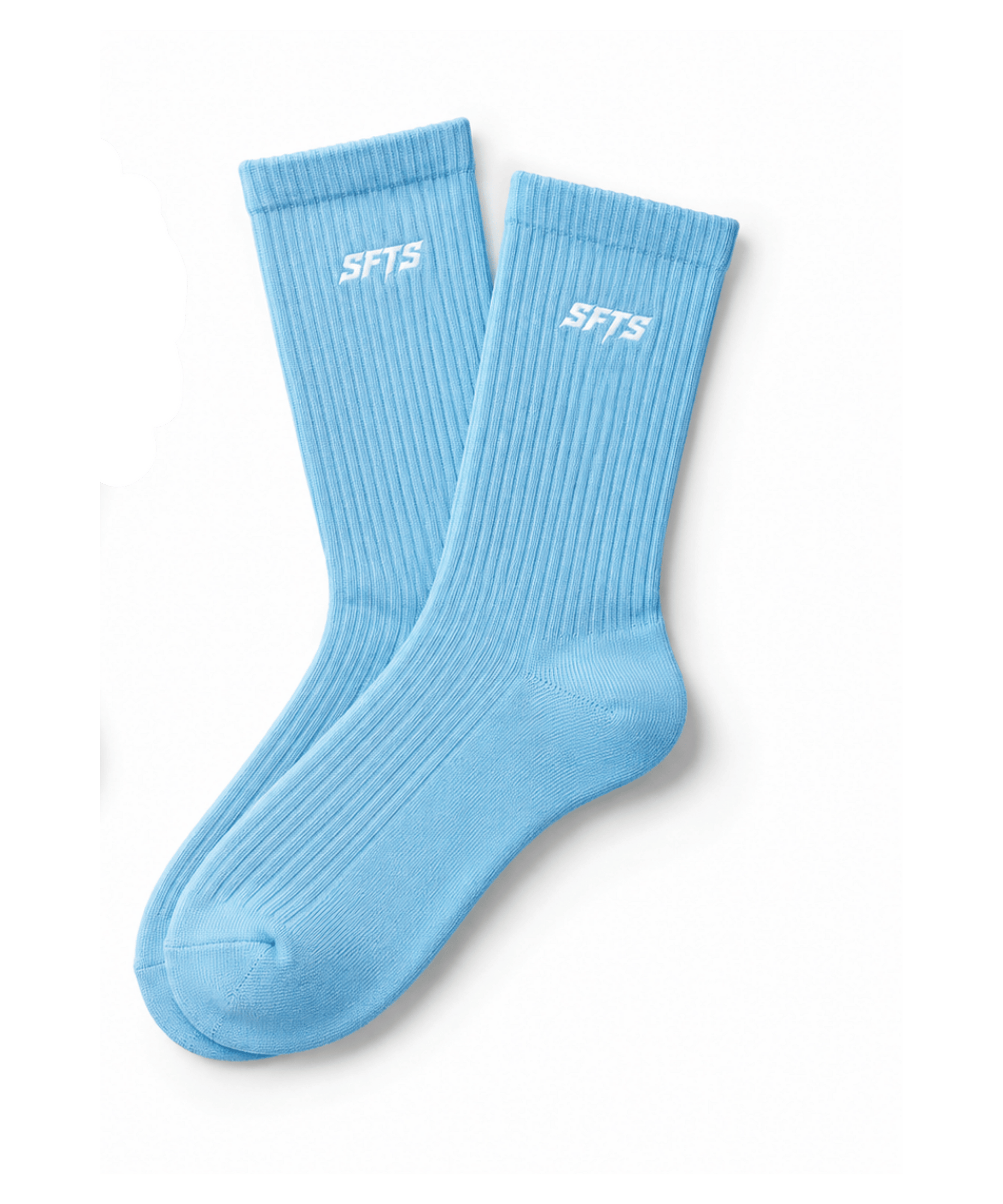 SFTS x FVTV Socks | Sky Blue/White
